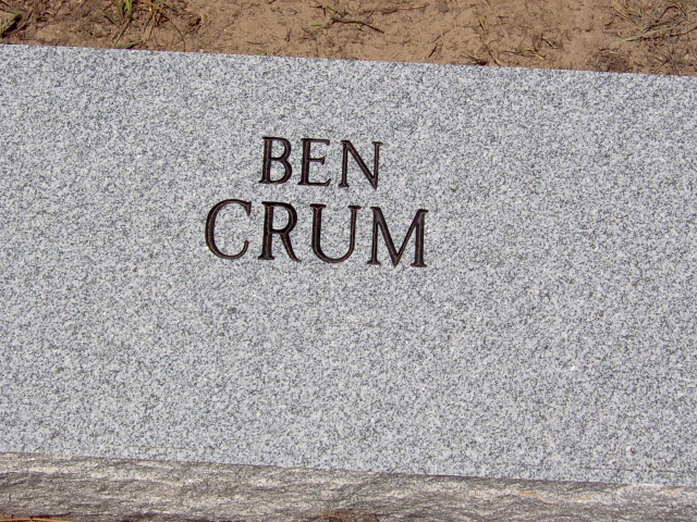 Headstone for Crum, Ben